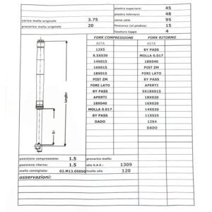 CARTUCHOS HORQUILLA RADIAL MIR RACING ANDREANI 4 N/mm 585mm - Imagen 4