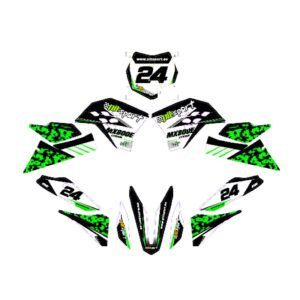 KIT ADHESIVOS MX800 HUB PITSPORT (VERDE) - Imagen 1