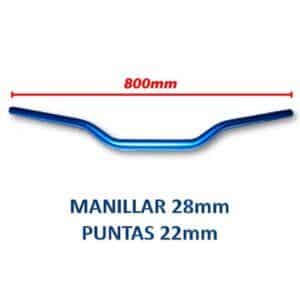 MANILLAR 28mm (AZUL) - Imagen 1