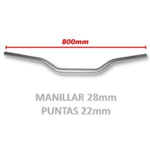 MANILLAR 28mm (GRIS) - Imagen 1