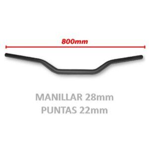MANILLAR 28mm (NEGRO) - Imagen 1