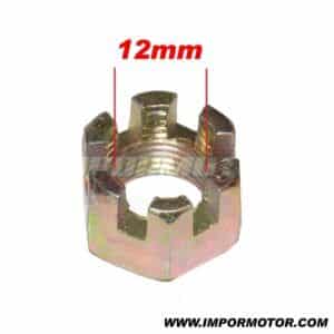 TUERCA ALMENADA EJE QUAD 12mm - Imagen 1