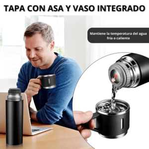 Botella de Agua AFP Factory de Acero Inoxidable - 500ml - Imagen 3